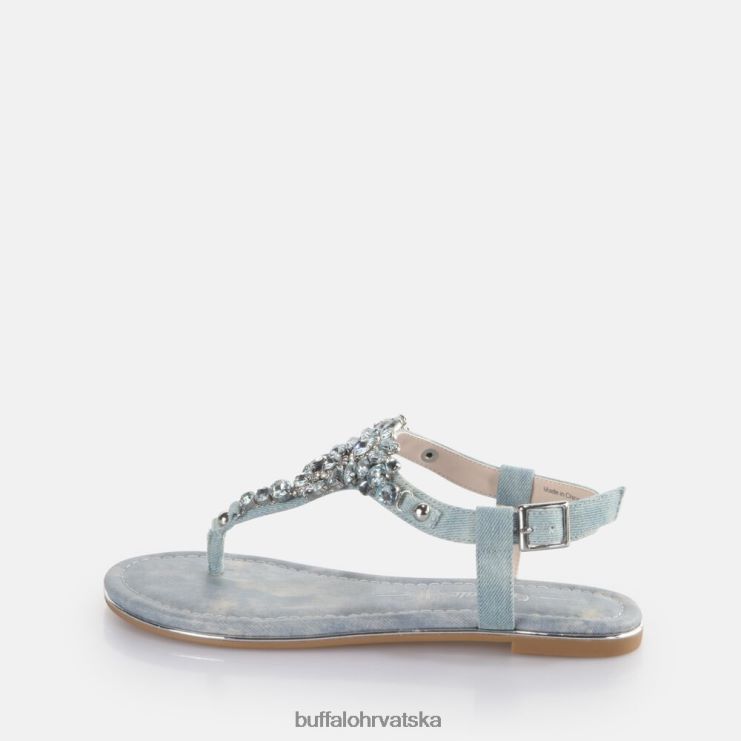 vodeni traper plavi Buffalo capri glam sandale veganske |sandale TDD6T88